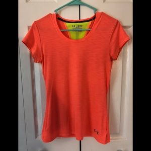 Peach Under Armor shirt
